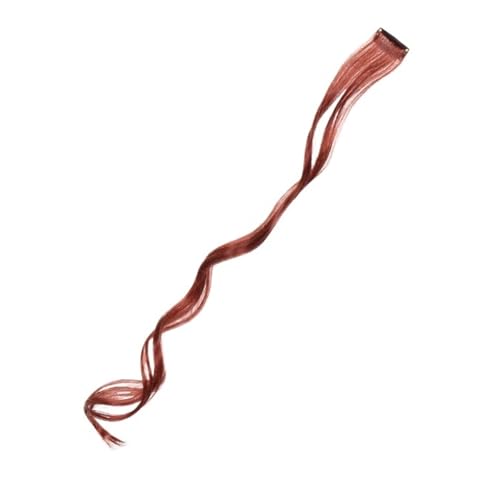 Haar Knoten Haarteil Synthetische Haarverlängerungen Mit Einem Clip, Hitzebeständiges Regenbogen-Haarteil For Kinder Und Frauen, Langes, Lockiges, Gewelltes, Buntes Haar(15) von YFDGD