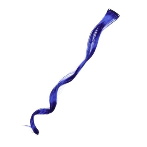 Haar Knoten Haarteil Synthetische Haarverlängerungen Mit Einem Clip, Hitzebeständiges Regenbogen-Haarteil For Kinder Und Frauen, Langes, Lockiges, Gewelltes, Buntes Haar(25X20-20-S) von YFDGD