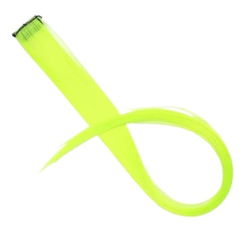 Haar Knoten Haarteil Synthetische Lange Gerade Regenbogen Hervorgehoben Haarverlängerungen Gefälschte Haare Ein Clip In Einem Haarteil For Frauen Rosa Lila Rot(14) von YFDGD