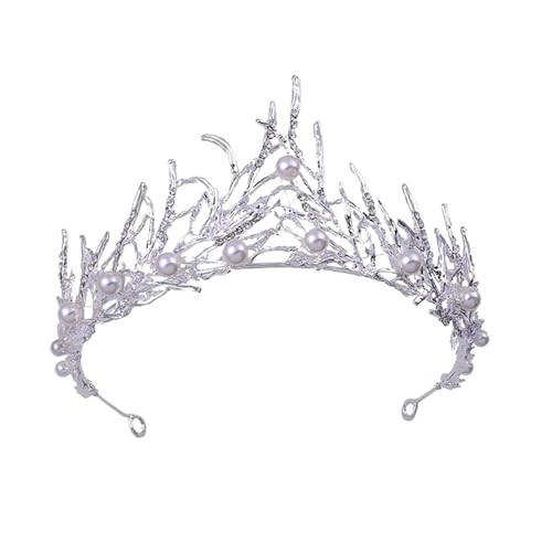 Mode Strass Hochzeit Haar Zubehör Geometrische Braut Diademe Barock Crown Kristall Pageant Prom Diadem Braut Stirnbänder Zart Bequem(Color 1) von YFDGD