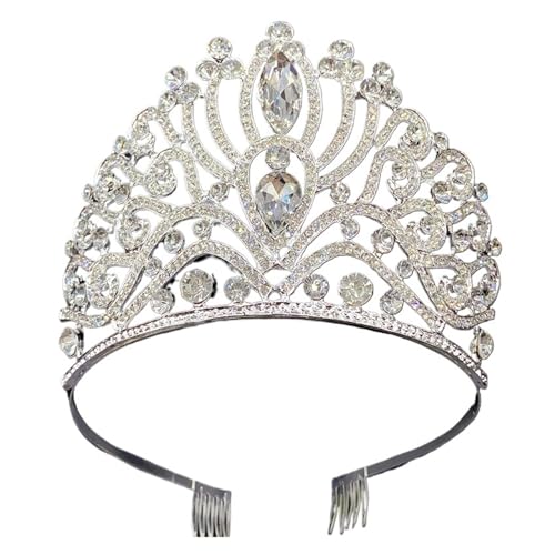 Prinzessin Kristall Diademe Und Kronen Stirnband Braut Prom Crown Hochzeit Party Accessiories Haar Schmuck Zart Bequem von YFDGD
