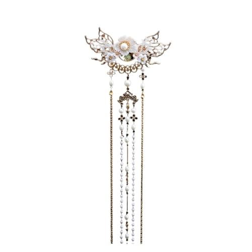 Quaste Haarnadel Diademe Chinesisches Haar Accessoreis National Classic Crown Haarspange Fee Blumen Perle Haarschmuck Retro Diademe Zart Bequem Quaste Haarnadel Diademe Chinesisches Haar Accessoreis National Classic Crown Haarspange Fee Blumen Perle Haarschmuck Retro Diademe Zart Bequem von YFDGD
