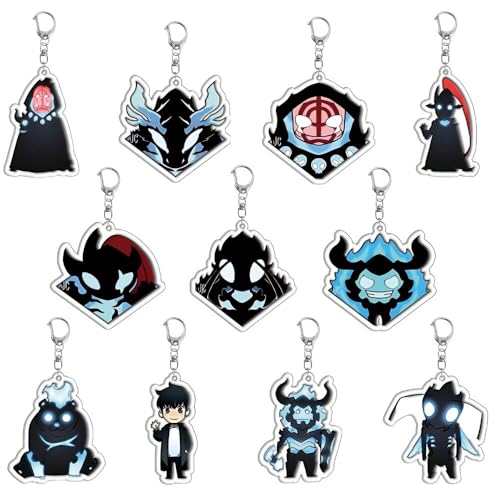 YFDSXKMZ Solo Leveling Schlüsselanhänger, Dekoration Anhänger,11pcs Anime Acryl Schlüsselanhänger, Cartoon Figur Doppelseitiger Klar Tasche Acryl Anhänger für Fans Anime Peripherie YFDSXKMZ Solo Leveling Schlüsselanhänger, Dekoration Anhänger,11pcs Anime Acryl Schlüsselanhänger, Cartoon Figur Doppelseitiger Klar Tasche Acryl Anhänger für Fans Anime Peripherie von YFDSXKMZ
