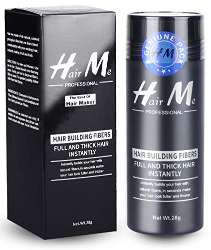 Haarpuder, Verdichtungspuder, Volumenpuder, Kastanienbraun, Herren, Haaraufbaufasern (mittelbraun) von YFFECLEC