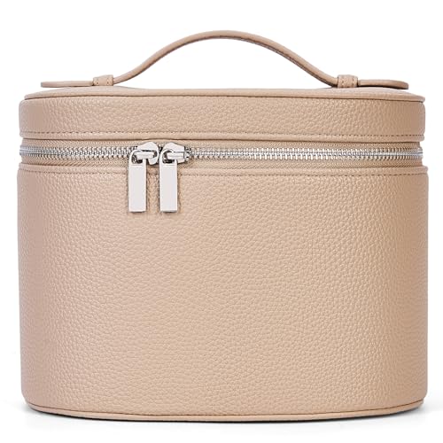 YFGBCX Make-up-Tasche mit herausnehmbarer Trennwand, Reise-Kulturbeutel, tragbare Kosmetiktasche, Make-up-Organizer, Hautfarben von YFGBCX