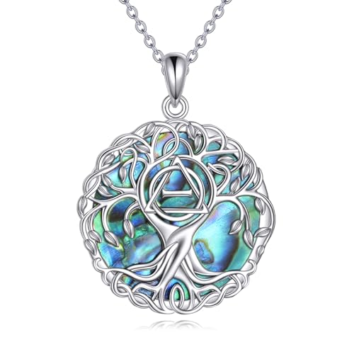 YFN Baum des Lebens Kette 925 Sterling Silber Therian Baum Anhänger Halskette Schmuck Therian Stolzsymbol Geschenke für Damen Herren von YFN