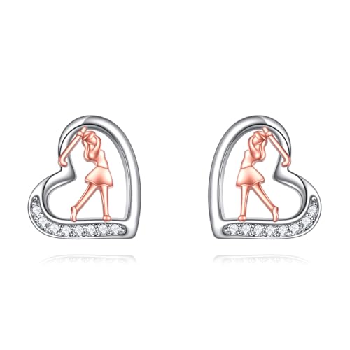 YFN Golf Ohrringe Sterling Silber Sport Ohrstecker Schmuck Geschenke für Frauen Golfliebhaber YFN Golf Ohrringe Sterling Silber Sport Ohrstecker Schmuck Geschenke für Frauen Golfliebhaber von YFN
