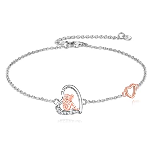 YFN Lesen Armband 925 Sterling Silber Leser Armband Hobby Schmuck Geschenk für Damen von YFN
