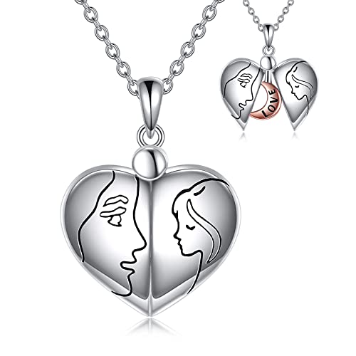 YFN Mutter Tochter Halskette Sterling Silber Mutter Tochter Anhänger Kette Schmuck Muttertags Geburtstag Geschenke für Damen Mädchen YFN Mutter Tochter Halskette Sterling Silber Mutter Tochter Anhänger Kette Schmuck Muttertags Geburtstag Geschenke für Damen Mädchen von YFN
