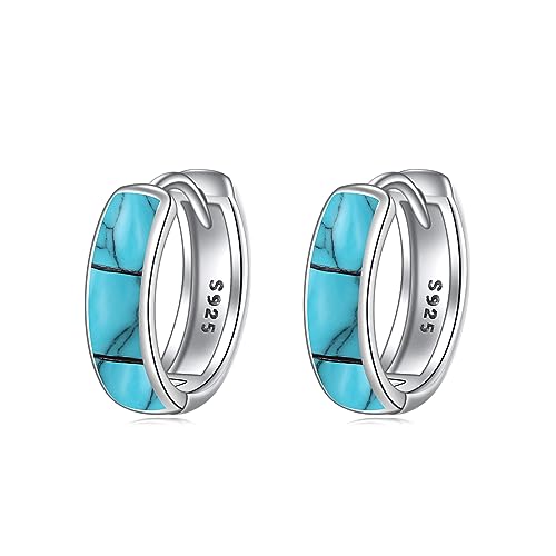 YFN Türkis-Ohrring Keltischer Creolen-Ohrring aus Sterlingsilber für Damen (6) von YFN
