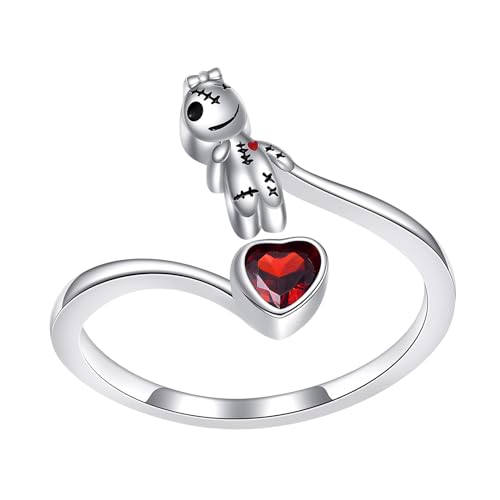 YFN Voodoo-Ringe Mädchen reines Silber Gothic Schmuck Gothic Geschenk von YFN