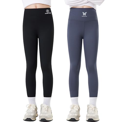 YFPICO 2er-Pack Thermo Leggings Mädchen Gefütterte Dick Lange Warme Kinder Thermohose Winter Thermounterwäsche 2-Pack Flugzeug Schwarz+Schmetterling Grau 104-110 YFPICO 2er-Pack Thermo Leggings Mädchen Gefütterte Dick Lange Warme Kinder Thermohose Winter Thermounterwäsche 2-Pack Flugzeug Schwarz+Schmetterling Grau 104-110 von YFPICO