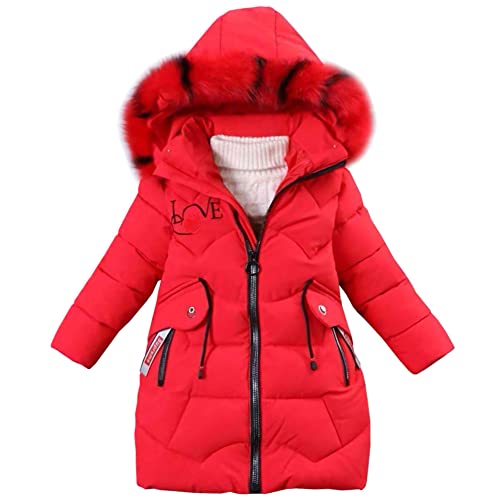 YFPICO Kinder Winterjacke Mädchen mit Farbiger Abnehmbarer Fellkapuze,Mädchen Verdicken Baumwolle Gefüttert Warm Wintermantel Kinderjacke YFPICO Kinder Winterjacke Mädchen mit Farbiger Abnehmbarer Fellkapuze,Mädchen Verdicken Baumwolle Gefüttert Warm Wintermantel Kinderjacke von YFPICO