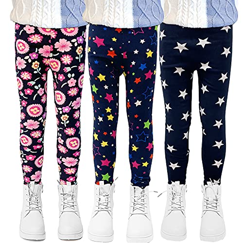 YFPICO Leggings Mädchen Gefüttert 2er/3er-Pack,Mädchen Leggings Thermo Warme Winter Hosen Multi-Packs von YFPICO