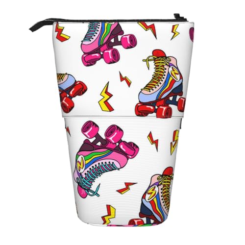 YFSGDLBN Bedrucktes Federmäppchen mit Rollschuhen, Teleskop, vertikal von YFSGDLBN