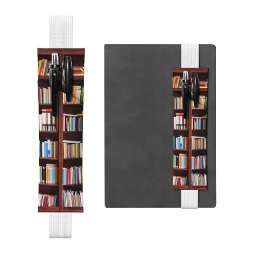 YFSGDLBN Books, bedrucktes Leder-Stifthalter, Lesezeichen, Federmäppchen, weiß, Einheitsgröße, Münztasche von YFSGDLBN