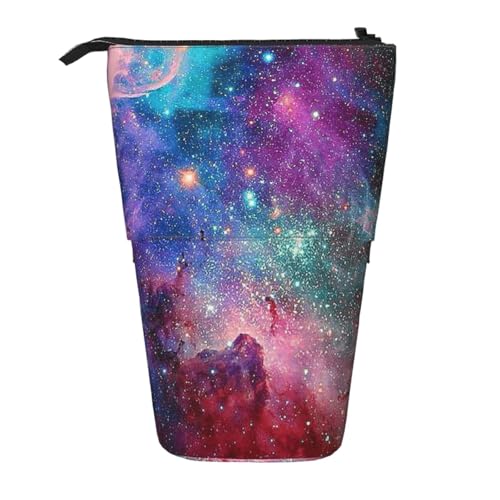 YFSGDLBN Buntes Galaxie-bedrucktes Teleskop-Federmäppchen von YFSGDLBN