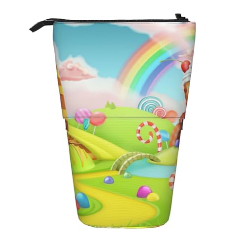 YFSGDLBN Candy Land Bedrucktes Federmäppchen, teleskopisch, vertikal von YFSGDLBN