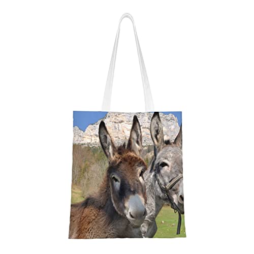 YFSGDLBN Einkaufstasche, Handtasche, Schultertasche mit lustigen Eseln von YFSGDLBN