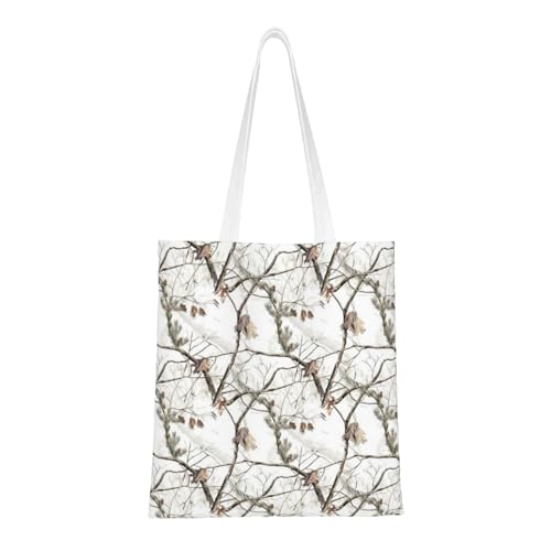 YFSGDLBN Einkaufstasche, Handtasche, Umhängetasche, Motiv: White Tree Camo von YFSGDLBN