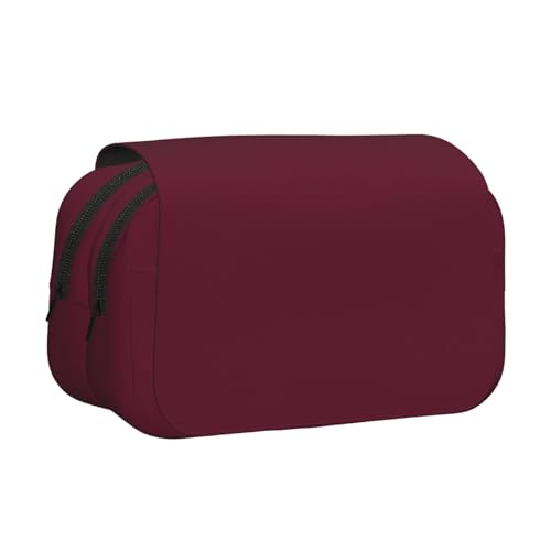 YFSGDLBN Federmäppchen, doppeltes Klappetui, Weinrot von YFSGDLBN