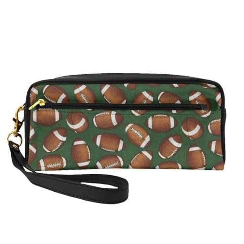 YFSGDLBN Federmäppchen mit Fußball-Motiv, klein, Make-up-Tasche, Aufbewahrungstasche, Grün von YFSGDLBN