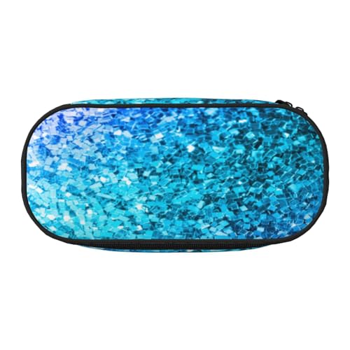 YFSGDLBN Federmäppchen mit Glitzer-Pailletten, Punktdruck, Federmäppchen, tragbare Schreibwaren-Tasche, Schwarz , Einheitsgröße, Münztasche von YFSGDLBN