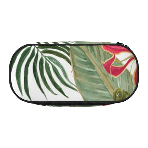 YFSGDLBN Federmäppchen mit Hawaii-Aufdruck im Sommer, Federmäppchen, tragbare Schreibwaren-Tasche, Schwarz , Einheitsgröße, Münztasche von YFSGDLBN