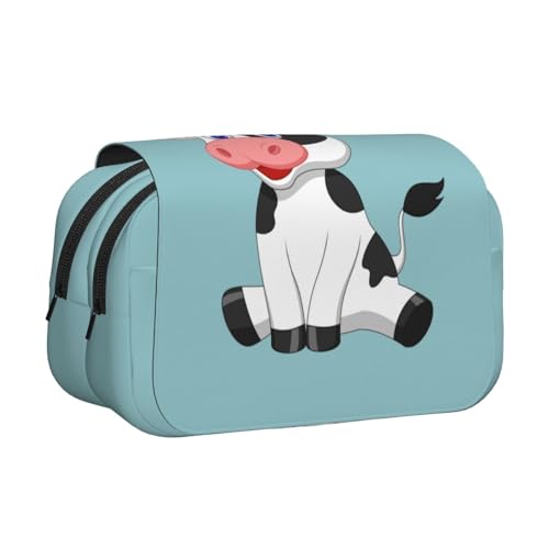 YFSGDLBN Federmäppchen mit Kuhmotiv, doppeltes Klappetui von YFSGDLBN