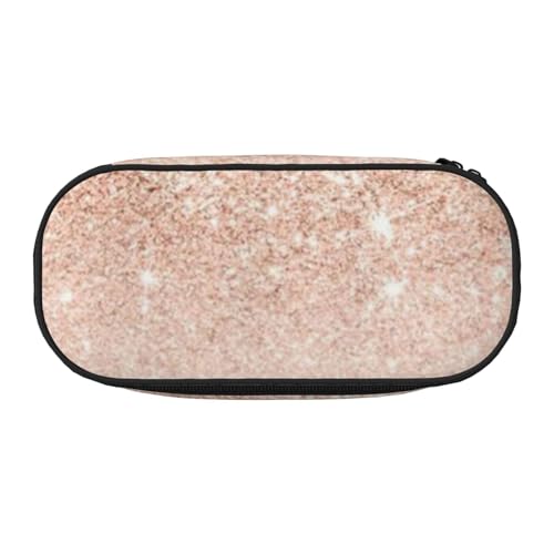 YFSGDLBN Federmäppchen mit Kunst-Glitzer, rotgoldenes Federmäppchen, tragbares Schreibwarenetui, Schwarz , Einheitsgröße, Münztasche von YFSGDLBN