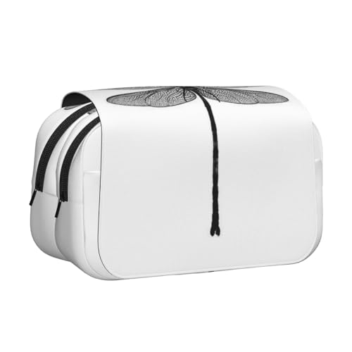 YFSGDLBN Federmäppchen mit Libellen-Motiv, doppeltes Klappetui von YFSGDLBN