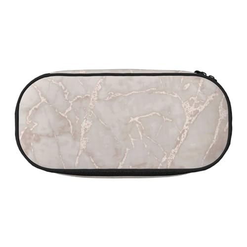 YFSGDLBN Federmäppchen mit Marmor-Aufdruck, rotgoldenes Federmäppchen, tragbare Schreibwaren-Tasche, Schwarz , Einheitsgröße, Münztasche von YFSGDLBN