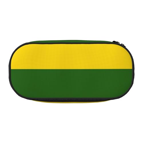 YFSGDLBN Federmäppchen mit Regenbogen-Flagge, bedruckt, Federmäppchen, tragbare Schreibwaren-Tasche, Schwarz , Einheitsgröße, Münztasche von YFSGDLBN