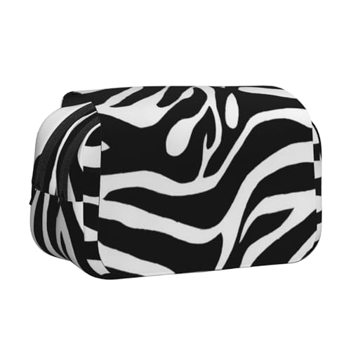 YFSGDLBN Federmäppchen mit Zebramuster, doppeltes Klappetui, Federmäppchen von YFSGDLBN