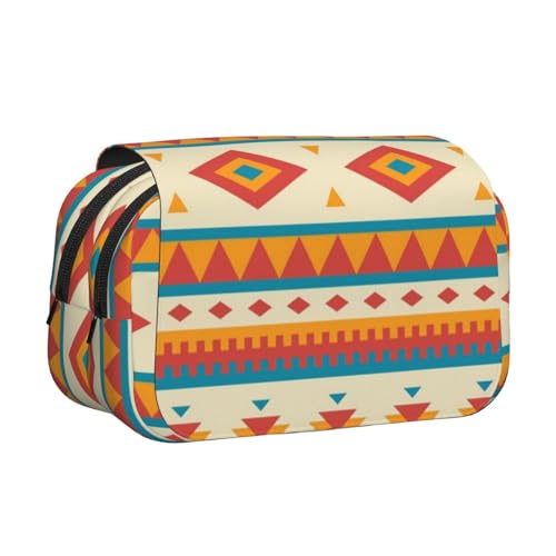 YFSGDLBN Federmäppchen mit doppeltem Klappetui, Motiv: Indianer von YFSGDLBN