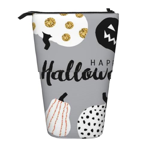 YFSGDLBN Happy-Halloween-Day-Trick-or-Treat bedrucktes Teleskop-Federmäppchen von YFSGDLBN