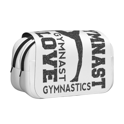 YFSGDLBN Love Gymnastics Federmäppchen, doppeltes Klappetui von YFSGDLBN