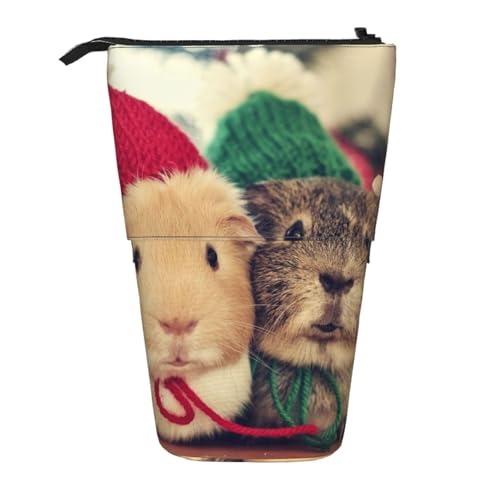 YFSGDLBN Niedliches Meerschweinchen-bedrucktes Federmäppchen, Teleskop-Federmäppchen, vertikal von YFSGDLBN