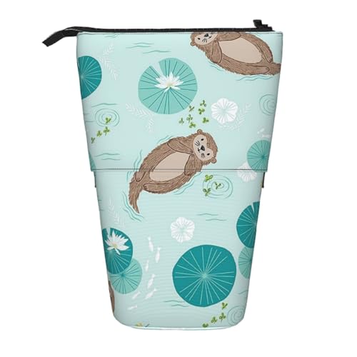 YFSGDLBN Otters Bedrucktes Teleskop-Federmäppchen von YFSGDLBN