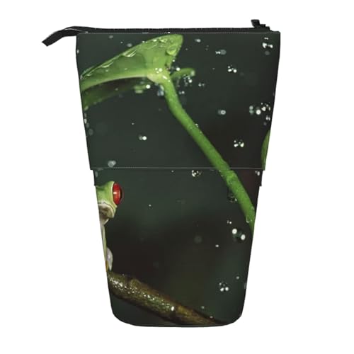 YFSGDLBN Peace Tree Frog Bedrucktes Teleskop-Federmäppchen von YFSGDLBN