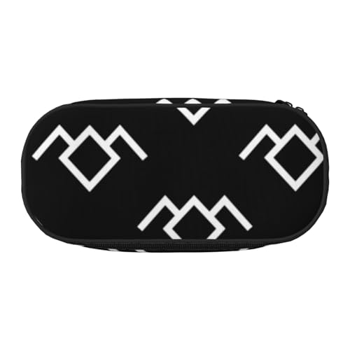 YFSGDLBN Peaks Federmäppchen mit Eulen-Aufdruck, Federmäppchen, tragbare Schreibwaren-Tasche, Schwarz , Einheitsgröße, Münztasche von YFSGDLBN