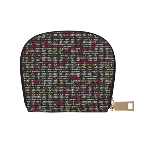 YFSGDLBN Programmierer Programmiercode gedruckt Leder Shell Kartentasche Reißverschluss Kartenhalter Münze Organizer, weiß, Einheitsgröße YFSGDLBN Programmierer Programmiercode gedruckt Leder Shell Kartentasche Reißverschluss Kartenhalter Münze Organizer, weiß, Einheitsgröße von YFSGDLBN