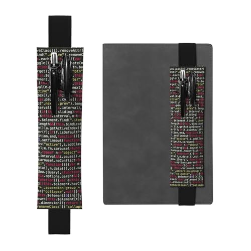 YFSGDLBN Stifteetui aus Leder, mit Programmiercode, bedruckt, Lesezeichen, Federmäppchen, Schwarz , Einheitsgröße, Münztasche YFSGDLBN Stifteetui aus Leder, mit Programmiercode, bedruckt, Lesezeichen, Federmäppchen, Schwarz , Einheitsgröße, Münztasche von YFSGDLBN
