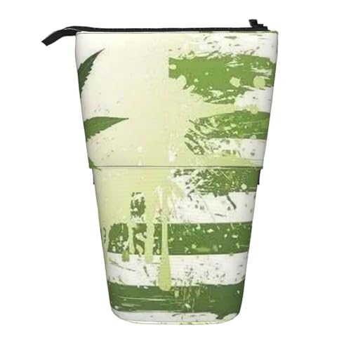 YFSGDLBN Vertikales Federmäppchen mit Motiv "Grass Pot Leaf Print" von YFSGDLBN