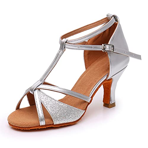 YFZHF Damen Latin Sasha Bachata Tanzschuhe Wildleder Sohle Hochzeit Show Praxis Tanzschuhe YFZHF Damen Latin Sasha Bachata Tanzschuhe Wildleder Sohle Hochzeit Show Praxis Tanzschuhe von YFZHF