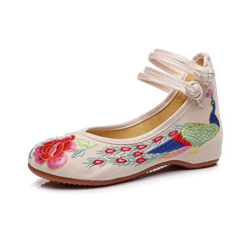 YFZHF Frauen-Art- und Weiseverschleißfester Runder Kopf mit Niedrigen Absätzen im Chinesischen Stil Bestickte Schuhe Hochzeitsschuhe YFZHF Frauen-Art- und Weiseverschleißfester Runder Kopf mit Niedrigen Absätzen im Chinesischen Stil Bestickte Schuhe Hochzeitsschuhe von YFZHF