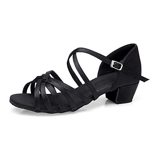 YFZHF Lateinische Tanzschuhe für Damen mit Wildledersohle – Ballsaal-Tanzübungs-Performance-Schuhe Übungsschuhe mit hohem Absatz YFZHF Lateinische Tanzschuhe für Damen mit Wildledersohle – Ballsaal-Tanzübungs-Performance-Schuhe Übungsschuhe mit hohem Absatz von YFZHF