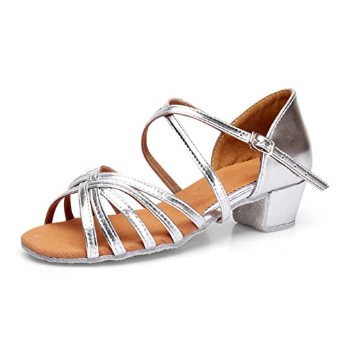 YFZHF Lateinische Tanzschuhe für Damen mit Wildledersohle – Ballsaal-Tanzübungs-Performance-Schuhe Übungsschuhe mit hohem Absatz YFZHF Lateinische Tanzschuhe für Damen mit Wildledersohle – Ballsaal-Tanzübungs-Performance-Schuhe Übungsschuhe mit hohem Absatz von YFZHF