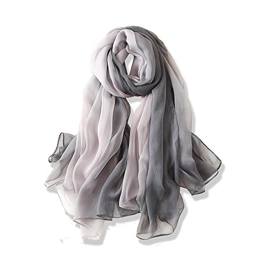 YFZYT Plain Farbe Schal Chiffon Stola Scarves in verschiedenen Farben, Leichtgewicht Damen Schal für Alltag und Muttertagsgeschenke - Farbverlauf Farbe#6 von YFZYT