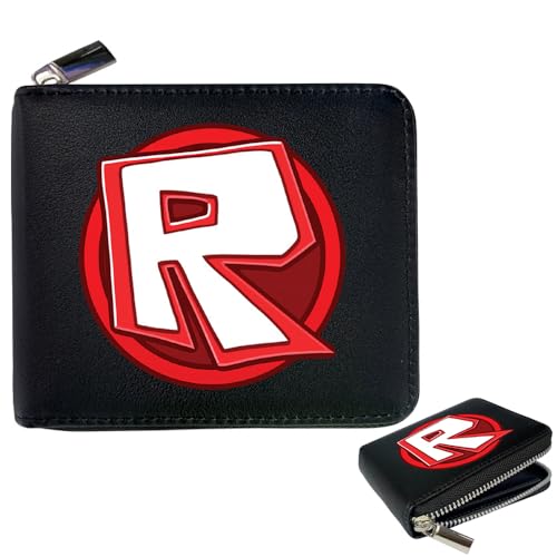 YGCHEN Geldbörse für Roblox Portemonnaie Kinder Brieftasche Videospiel Portmonee Zweifach Gefalteter Kreditkartenhalter Geldbörsen Kindergeburtstag von YGCHEN